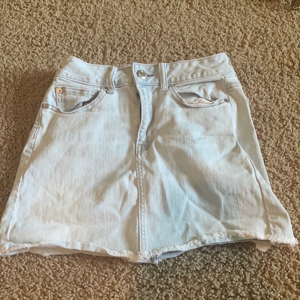 a american eagle jean skirt